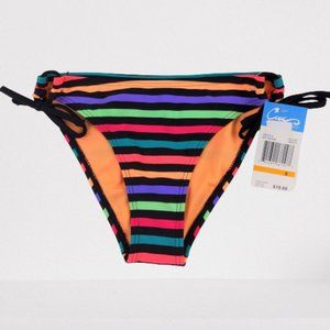 California Waves S Stripes Hipster Bikini Bottoms